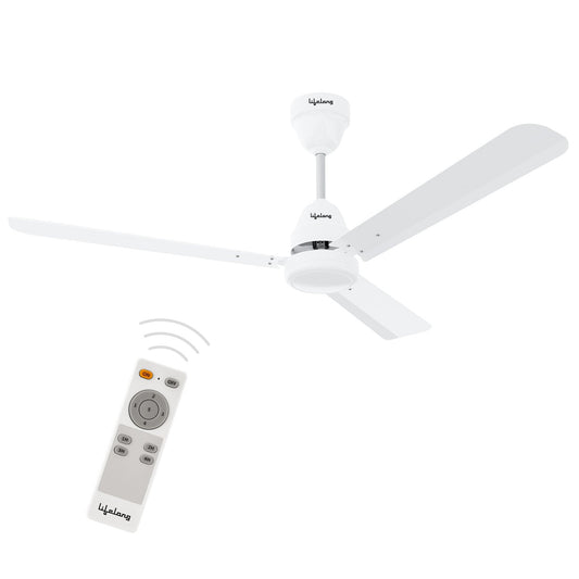 Lifelong 1200mm BLDC Ceiling Fan – 35W Silent Fan with Remote, 5-Star Rated, 350 RPM Speed (LLCFBL901)