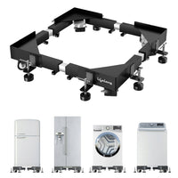 Heavy Duty Adjustable Washing Machine Stand with Wheels