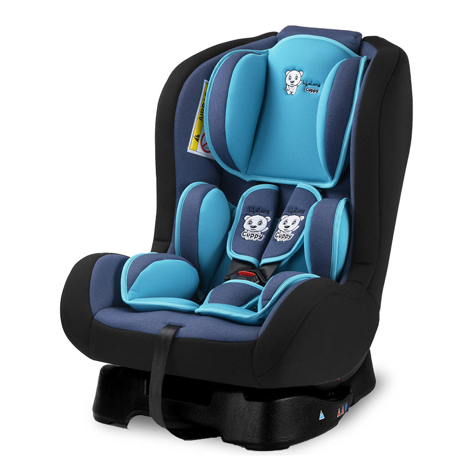 Lifelong Cuppy Baby Car Seat of 0 to 7 Years Age Safety Certified Growing Car Seat for Kids (Blue grey)