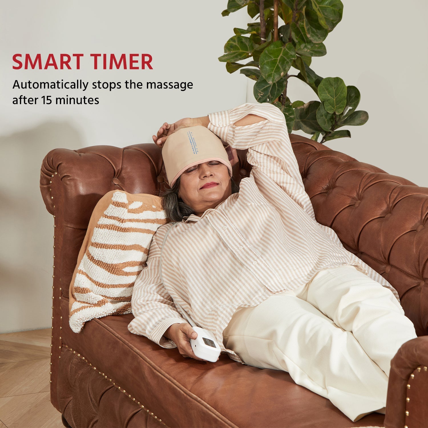 Lifelong Wireless Head Massager (LLM936) Corded Electric Device with Vibration, Kneading & Air Compression