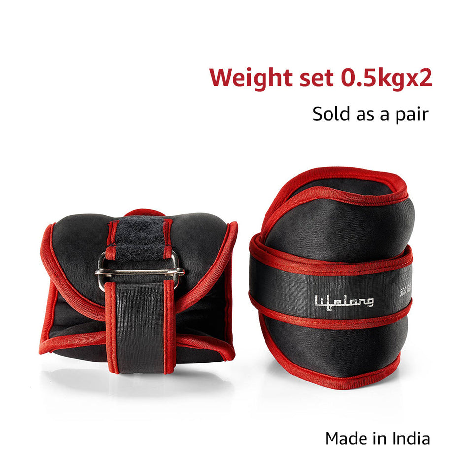 Lifelong LLAW01 Ankle Weights (0.5kg x 2)