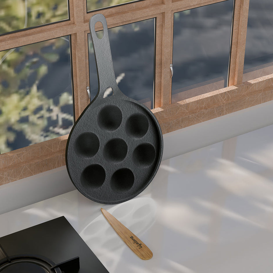 Lifelong Cast Iron paniyaram pan with hand