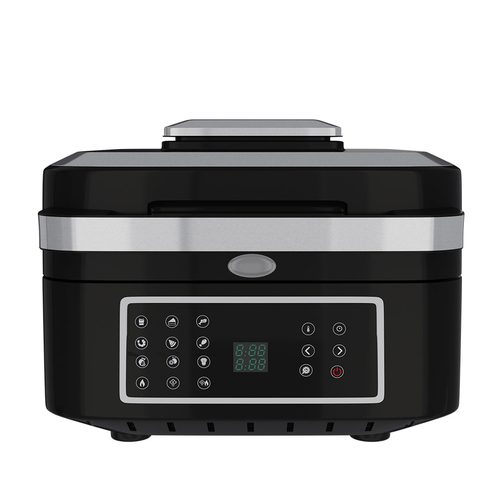 Digital Air Fryer for Home with Smart Thermometer, 7 Litre with 12 Pre-Set Menus - 1400W, Electric Airfryer with Dehydration & Barbeque Functions Uses Up to 90% Less Oil,(Indoor Grill