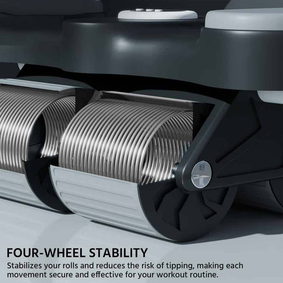 Lifelong 4 Wheels ABS Roller- Abdominal Exercise Equipment for Home Gym