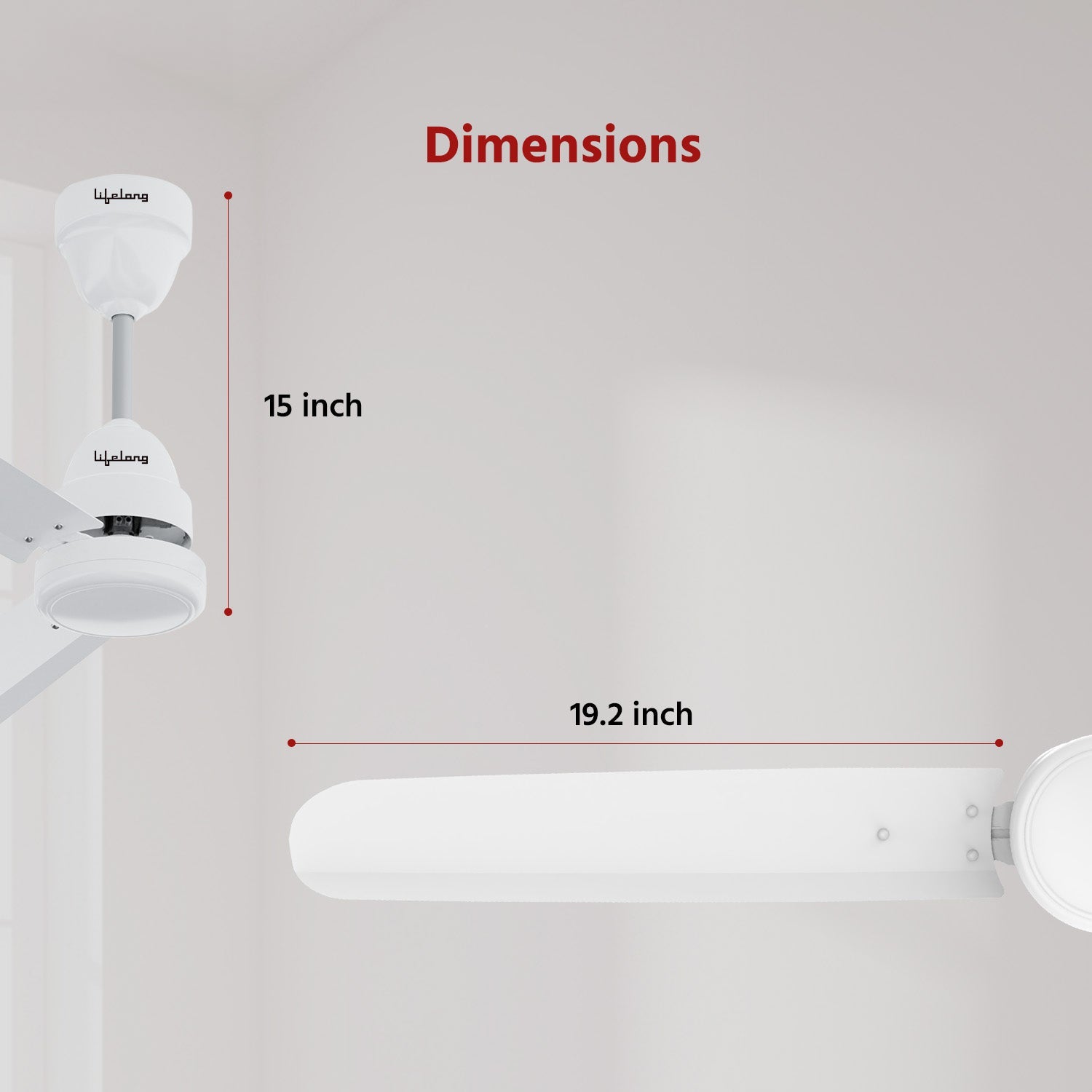 Lifelong 1200mm BLDC Ceiling Fan – 35W Silent Fan with Remote, 5-Star Rated, 350 RPM Speed (LLCFBL901)
