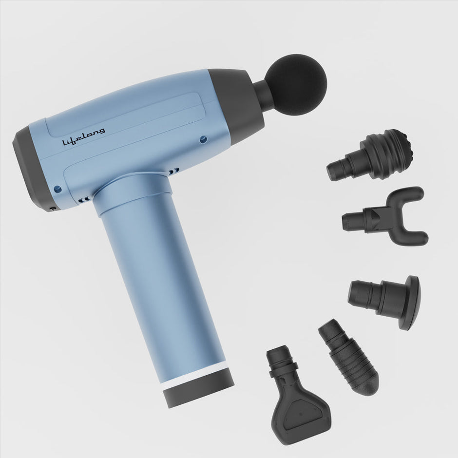 Lifelong LLGM144 Handheld Gun massager(Blue)