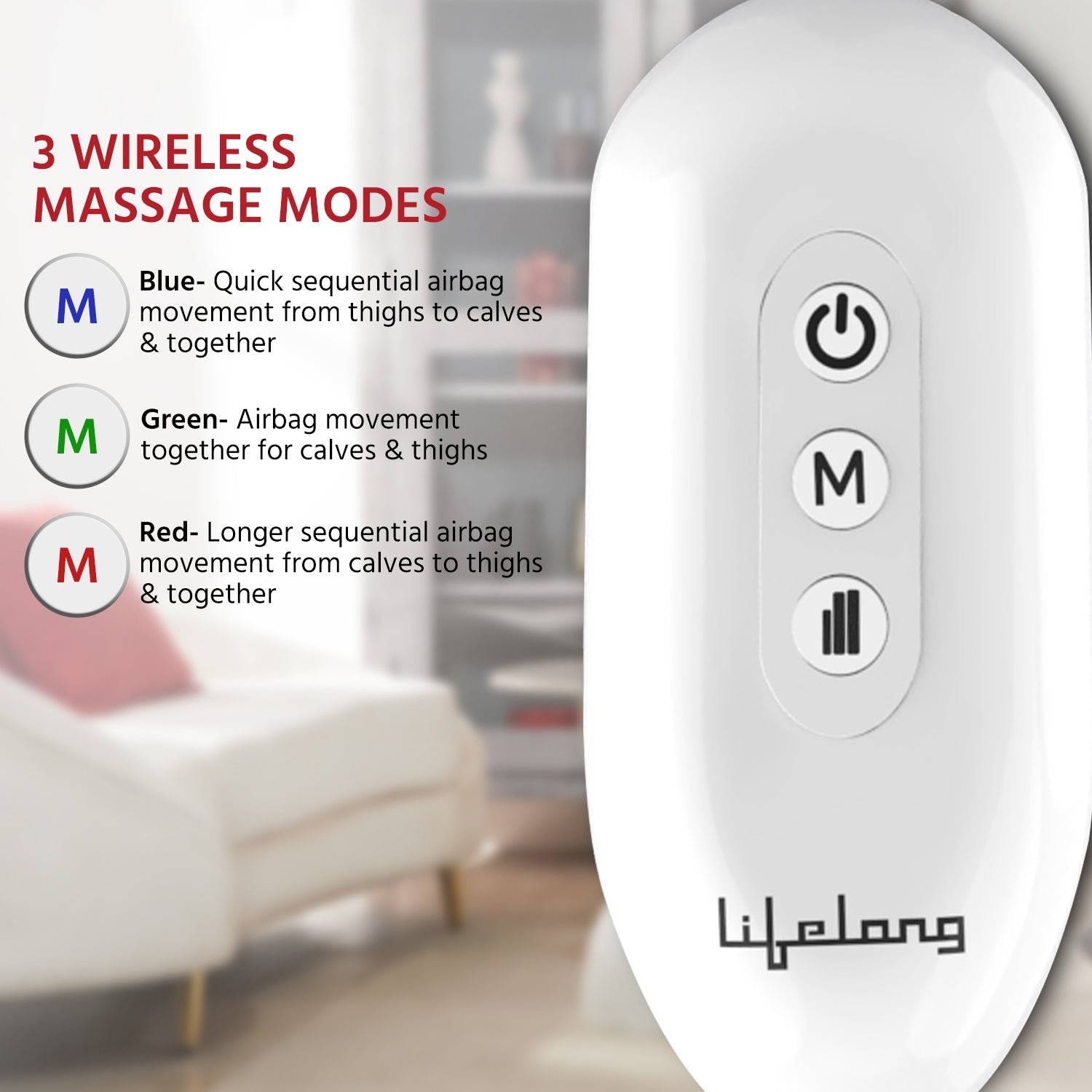 Wireless Air pressure Thigh,Knee & Calf massager