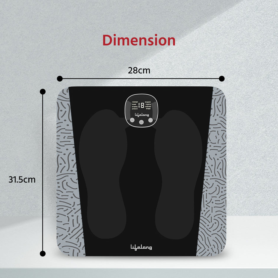 Lifelong EMS Foot Massager - 8 Modes, 19 Levels, Wireless & Rechargeable