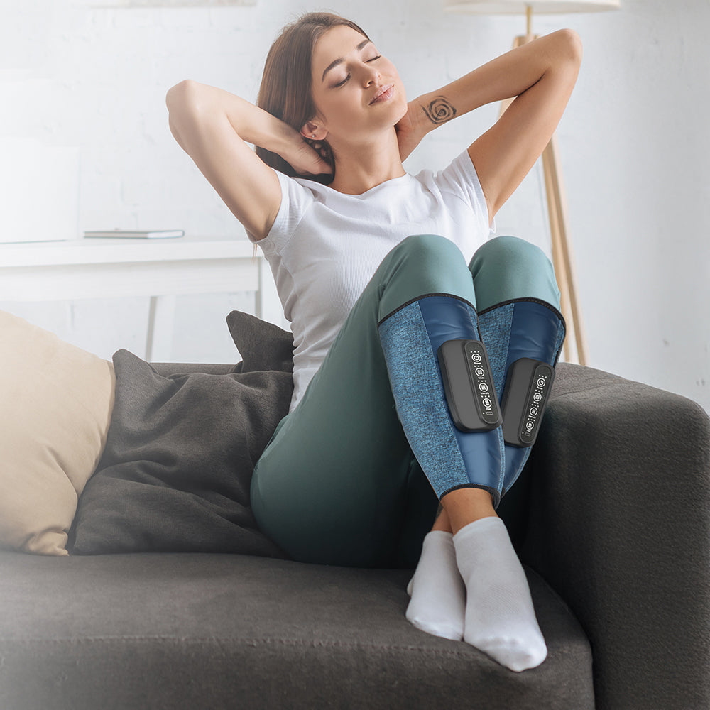 Wireless Air pressure Calf & Arms Massager(Blue)