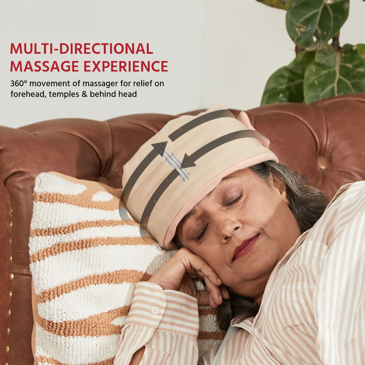 Lifelong Wireless Head Massager (LLM936) Corded Electric Device with Vibration, Kneading & Air Compression