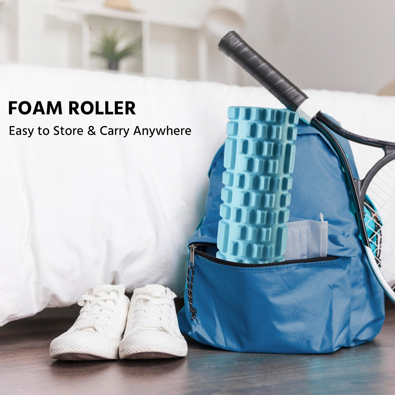 Lifelong LLFR01 Roller for Back Pain, Deep Tissue Massage and Body Pain High Density Foam Roller for Exercise in Gym