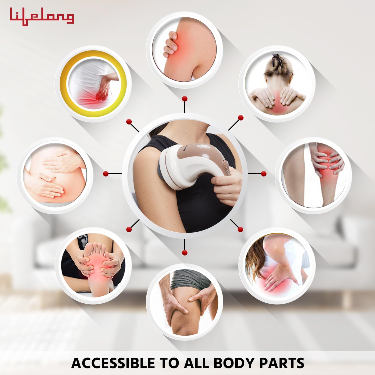 Lifelong Full Body Massager Machine for Pain Relief | Body & Back Pain Relief Product