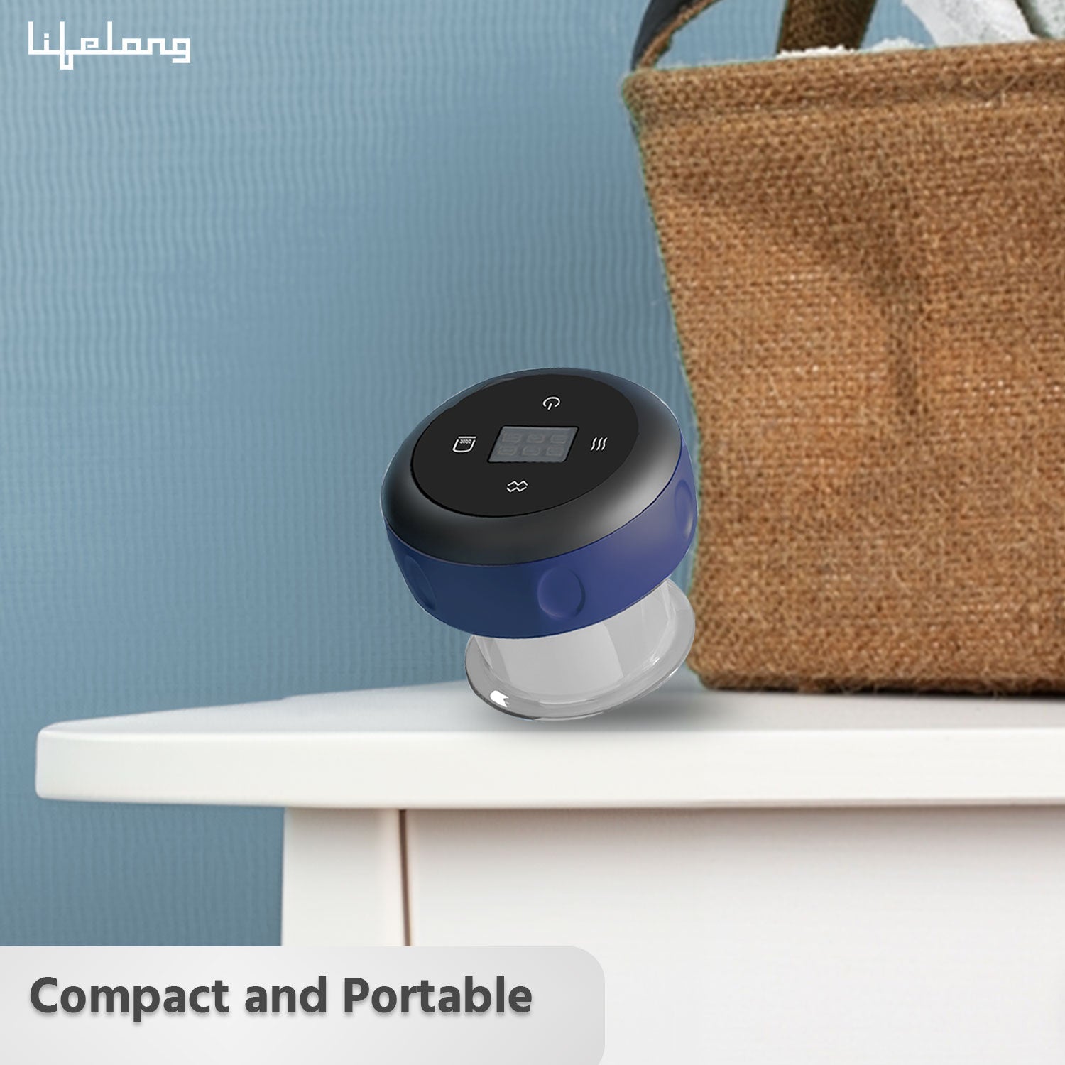 Lifelong Electric Cupping Massager | 12 Intensity Levels | Rechargeable Pain Relief Device