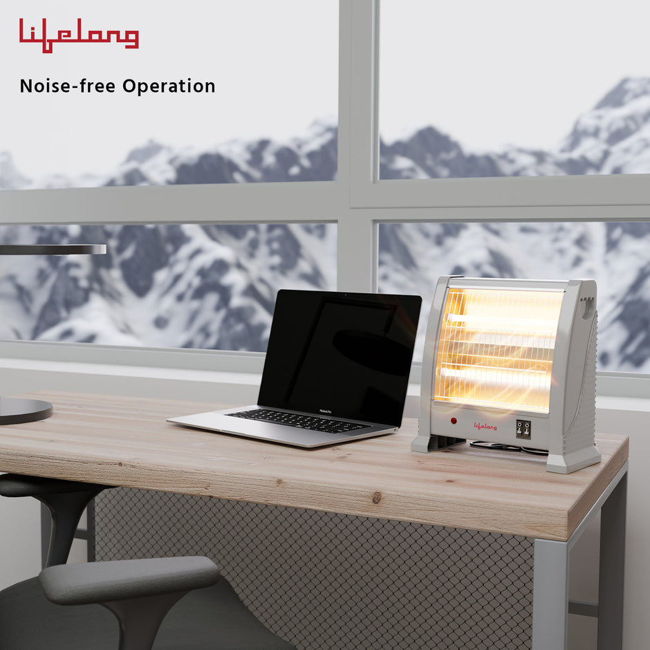 Lifelong Dyno 800 Watts Quartz Room Heater for Home with 2 Power settings