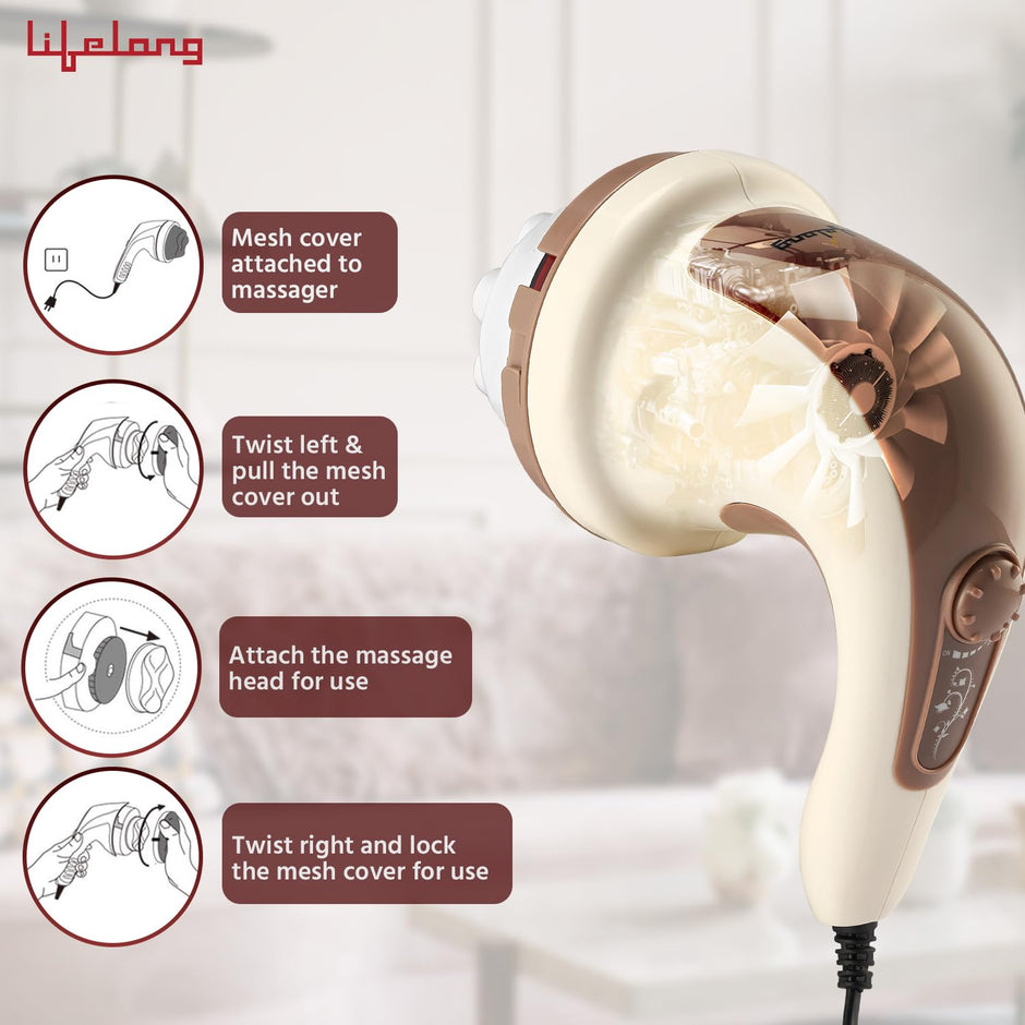 Lifelong Full Body Massager Machine for Pain Relief | Body & Back Pain Relief Product