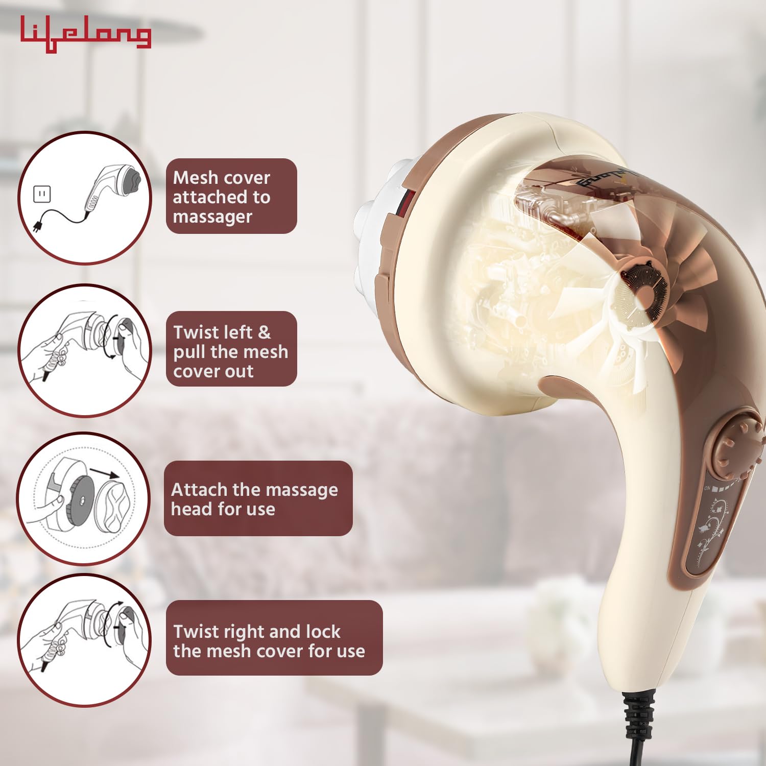 Lifelong Full Body Massager Machine for Pain Relief | Body & Back Pain Relief Product