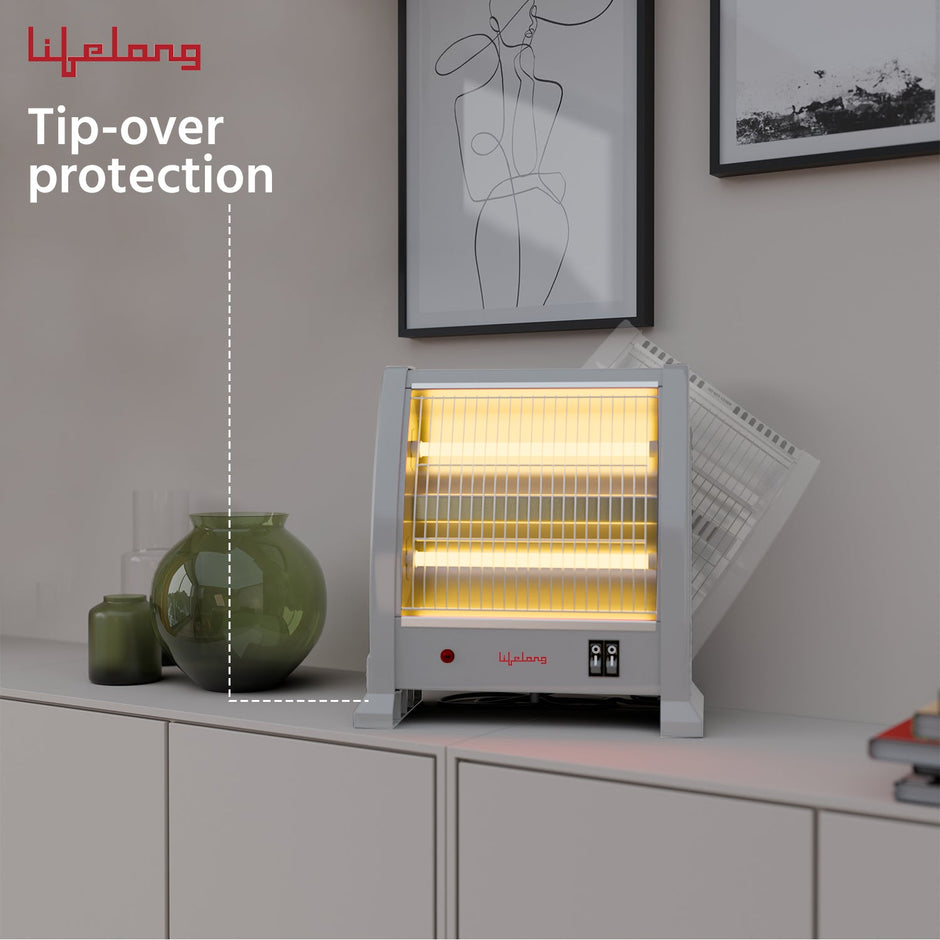 Lifelong Dyno 800 Watts Quartz Room Heater for Home with 2 Power settings