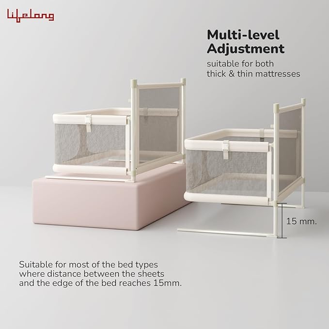 Cuppy 3-in-1 Baby Crib & Bassinet – Portable Bedside Co-Sleeper with Mesh Window