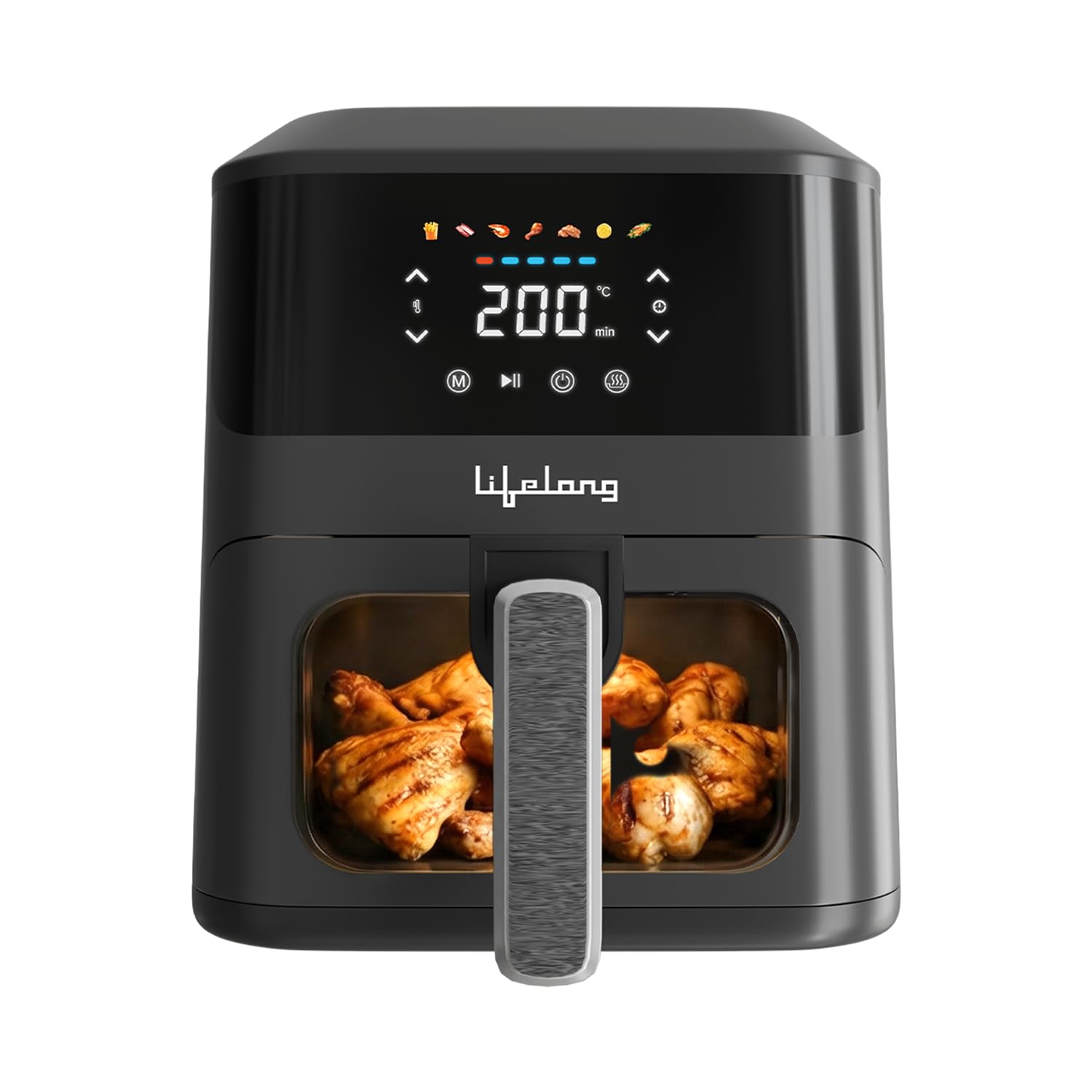 Lifelong 1350W 4.2L Air Fryer Black & Grey