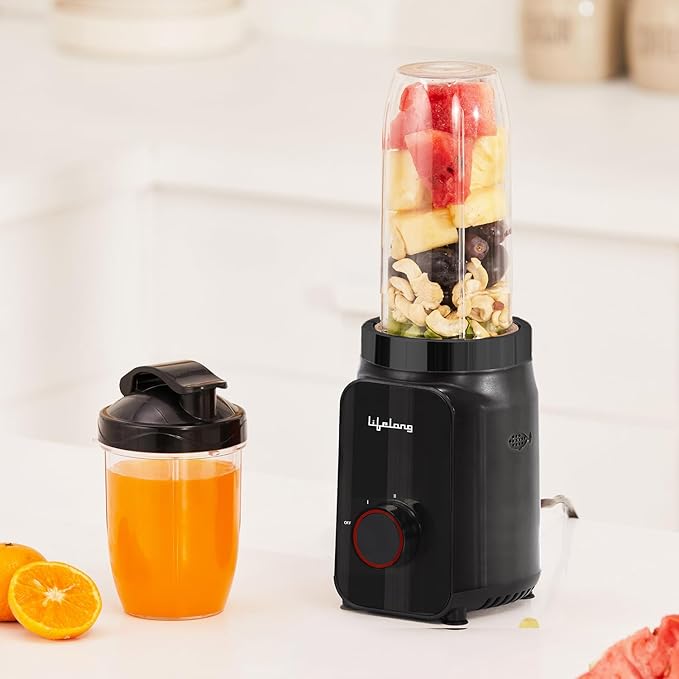 Lifelong Nutri Blender 500W – Mixer Grinder & Smoothie Maker with 2 Jars