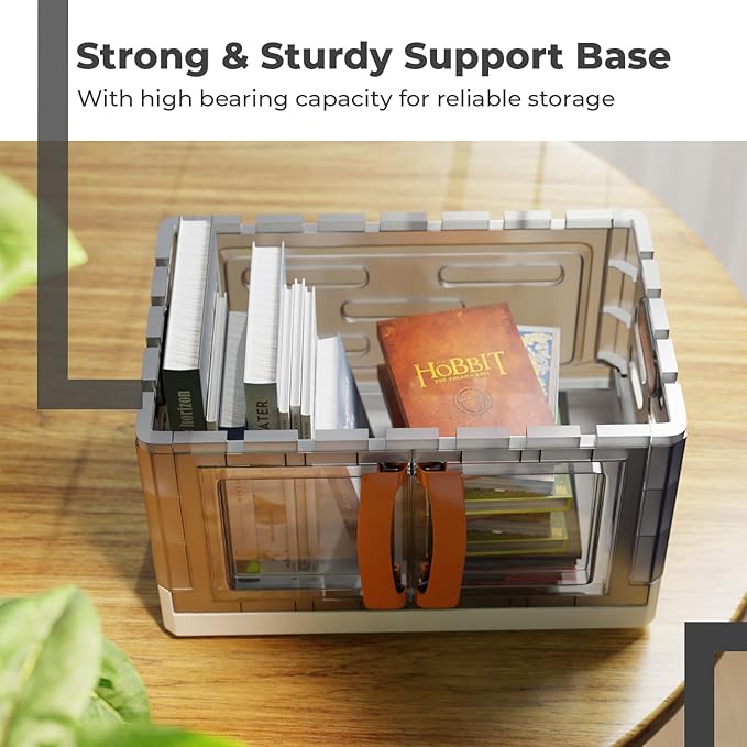Lifelong Foldable Storage Box – Clear Door, Handle & Multipurpose Organizer