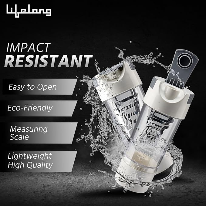 Lifelong Yoga Block – Dual Colour EVA Foam Brick, Balance & Support (1 Pc)