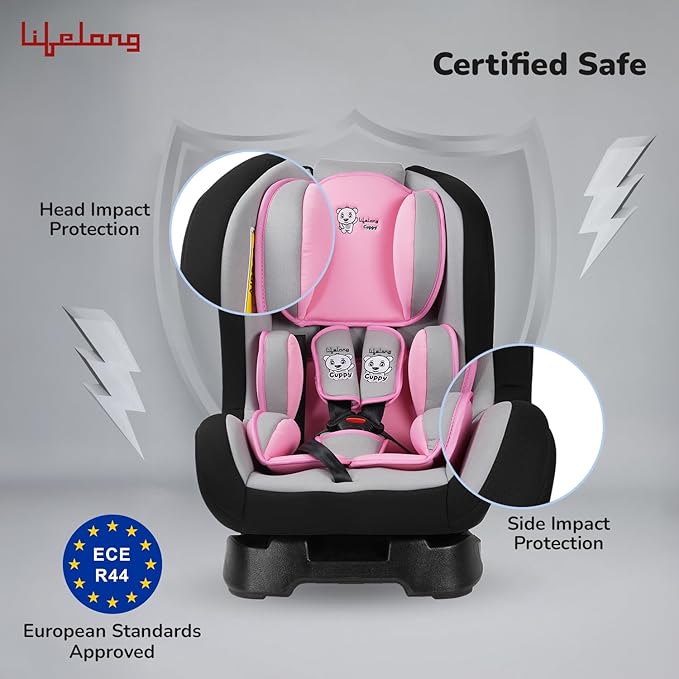 Cuppy Baby Car Seat – Safety Certified with 3 Recline Positions