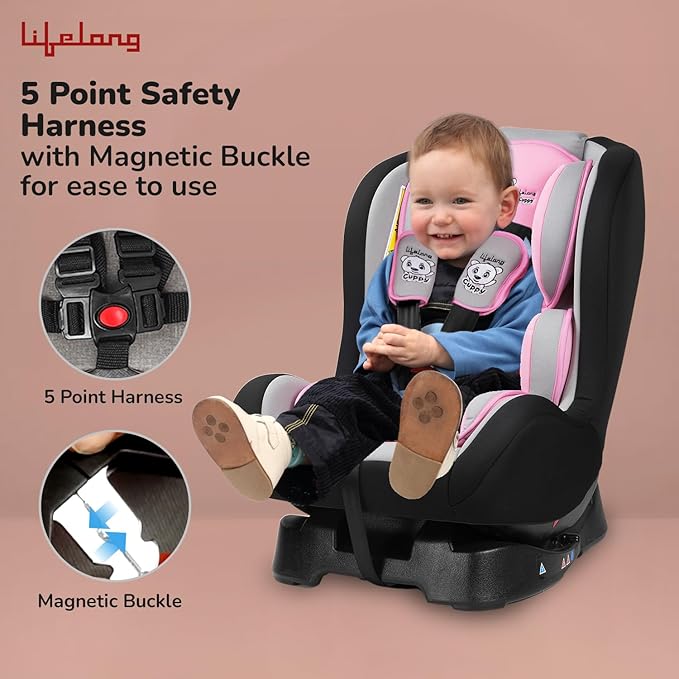 Cuppy Baby Car Seat – Safety Certified with 3 Recline Positions