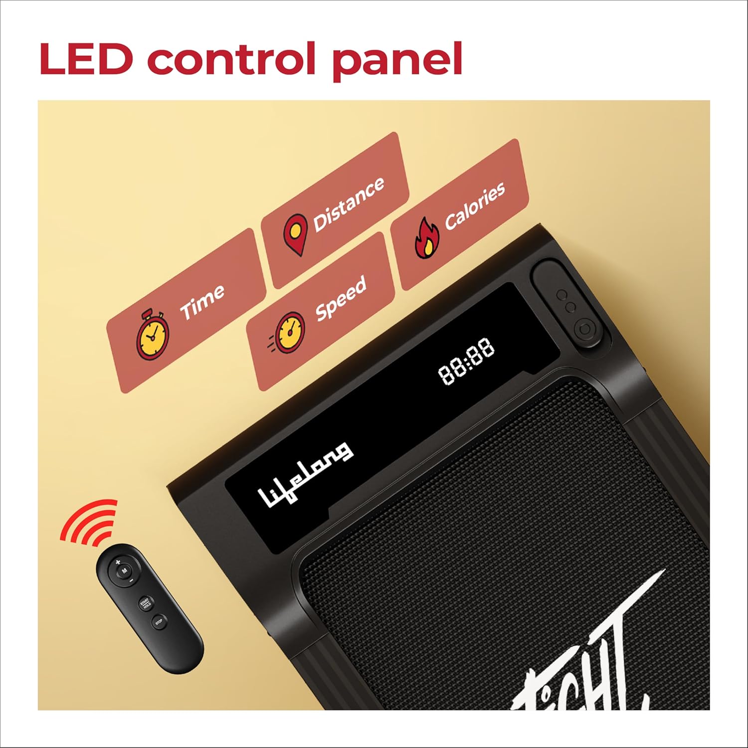 Foldable Walking Pad Treadmill with 3 HP Motor