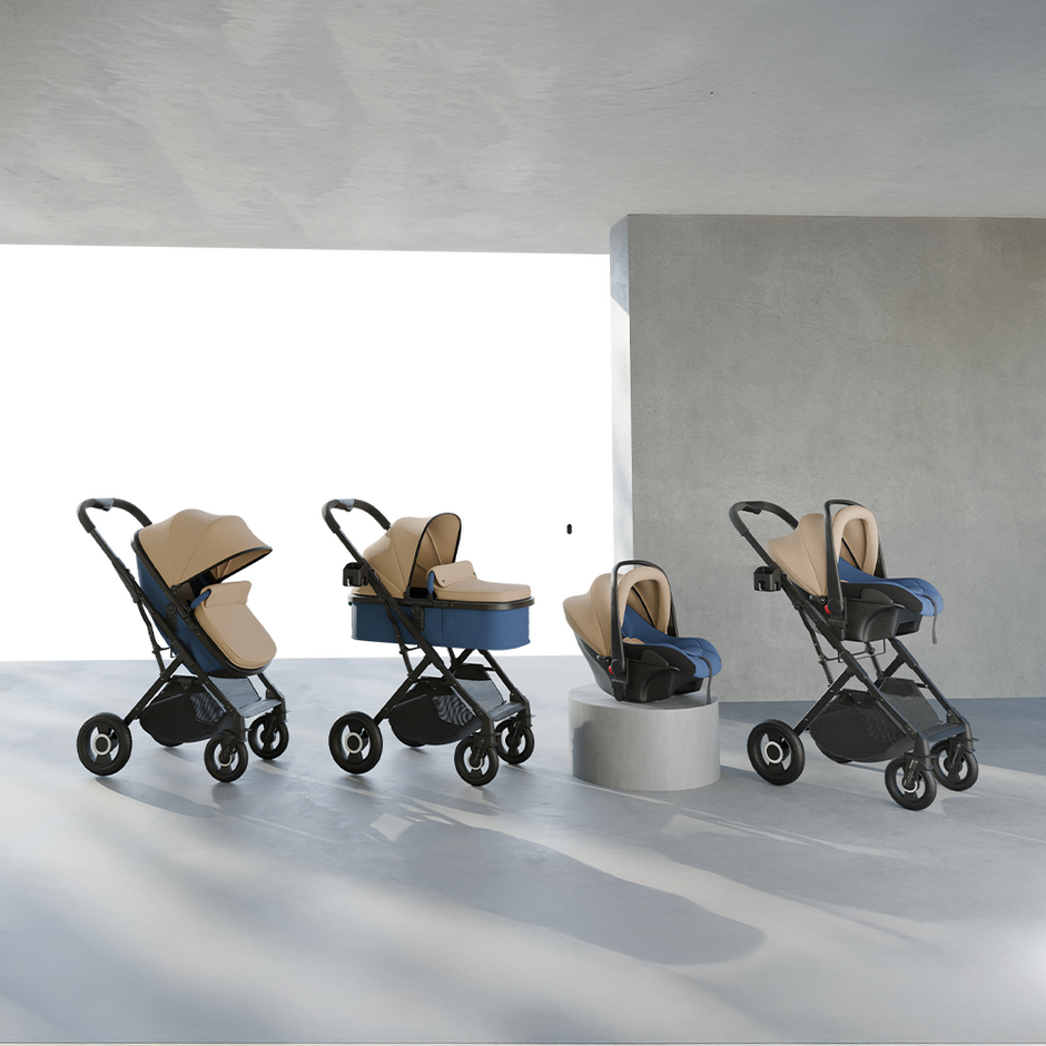 LifeLong Cuppy 5 in 1 Travel System, Stroller, Bassinet, Car Seat and Carry Cot