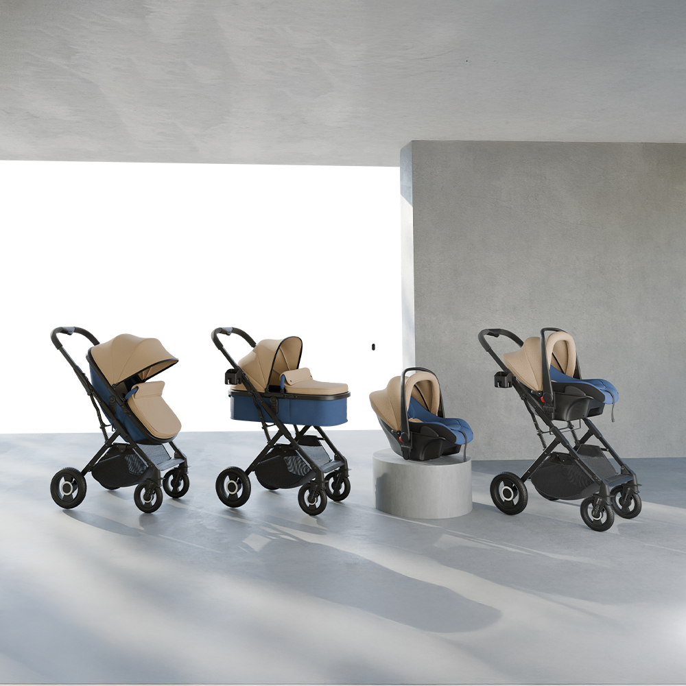 LifeLong Cuppy 5 in 1 Travel System, Stroller, Bassinet, Car Seat and Carry Cot