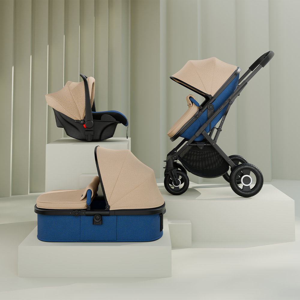 LifeLong Cuppy 5 in 1 Travel System, Stroller, Bassinet, Car Seat and Carry Cot