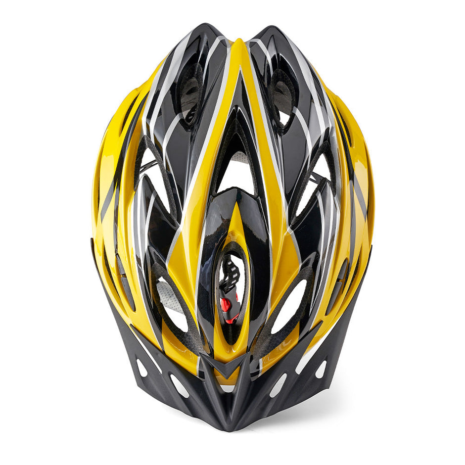 LLFAH07 Adjustable Cycling Helmet with Detachable Visor (Yellow/ Black)