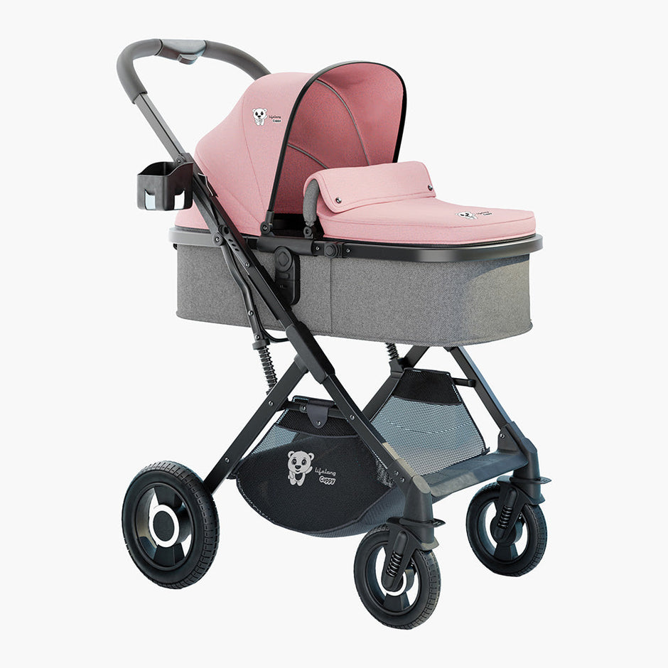 LifeLong Cuppy 5 in 1 Travel System , Stroller , Bassinet , Carry on Bassinet , Car Seat and Carry Cot
