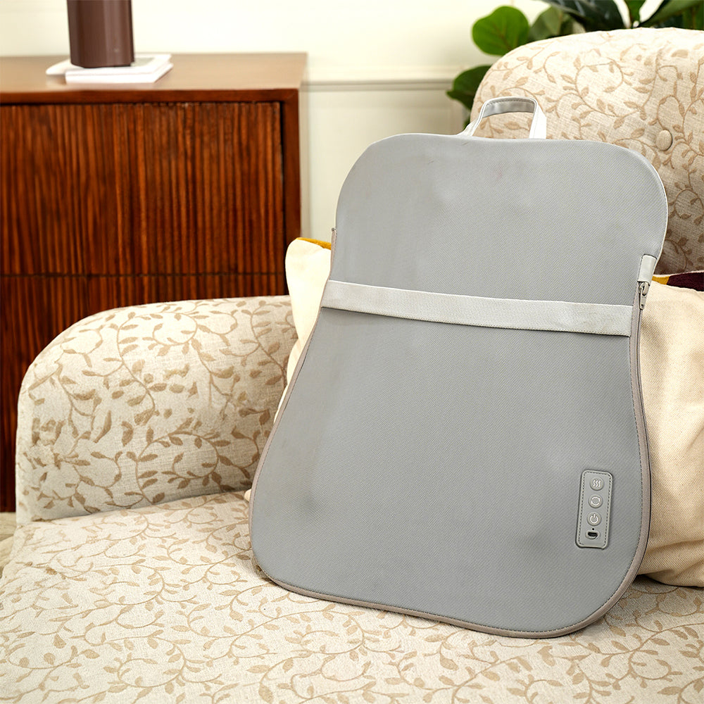 Lifelong Full Back Massager with Heat – 3D Shiatsu Kneading, SL Tracker, Deep Tissue Massage with Spot Function & Auto Shut-Off