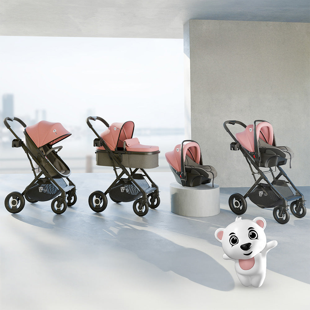 LifeLong Cuppy 5 in 1 Travel System , Stroller , Bassinet , Carry on Bassinet , Car Seat and Carry Cot