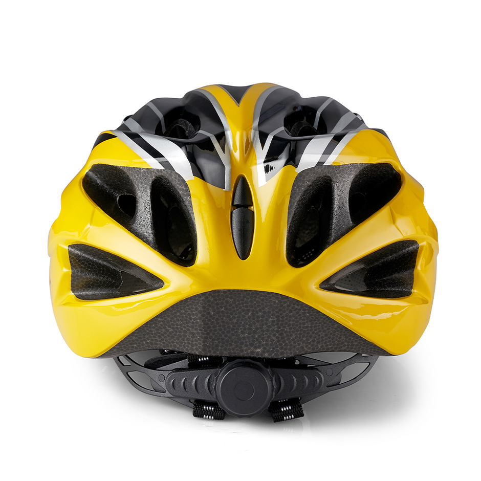 LLFAH07 Adjustable Cycling Helmet with Detachable Visor (Yellow/ Black)