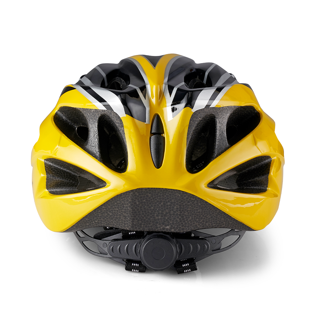 LLFAH07 Adjustable Cycling Helmet with Detachable Visor (Yellow/ Black)