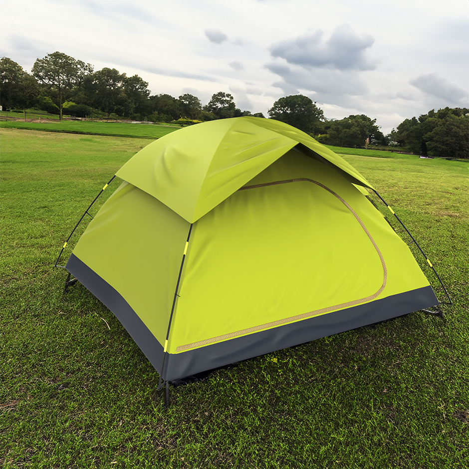 Lifelong 2-3 Person Polyester Dome Water proof Tent for Camping and Hiking with Back Window and top ventilation