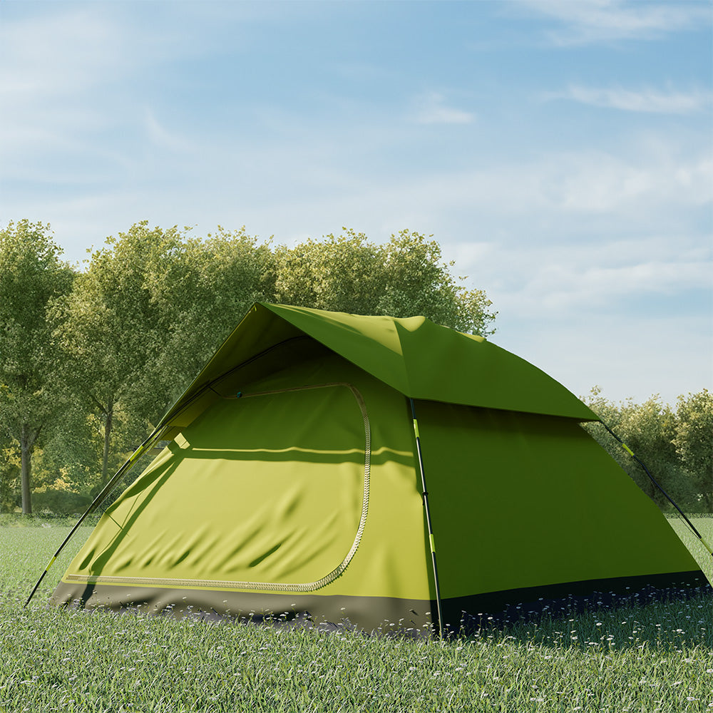 Lifelong 2-3 Person Polyester Dome Water proof Tent for Camping and Hiking with Back Window and top ventilation