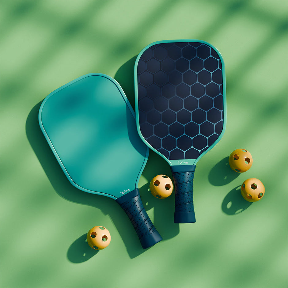 Lifelong Pickle ball Paddle with 4 Pcs balls & carry bag | Fiberglass material | Pickle Racket Set