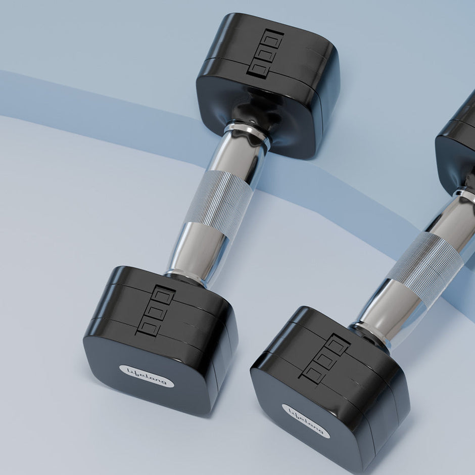 Lifelong LLAD06 2-5kg Pair - Quick‑Adjust, Anti‑Slip Home Dumbbells