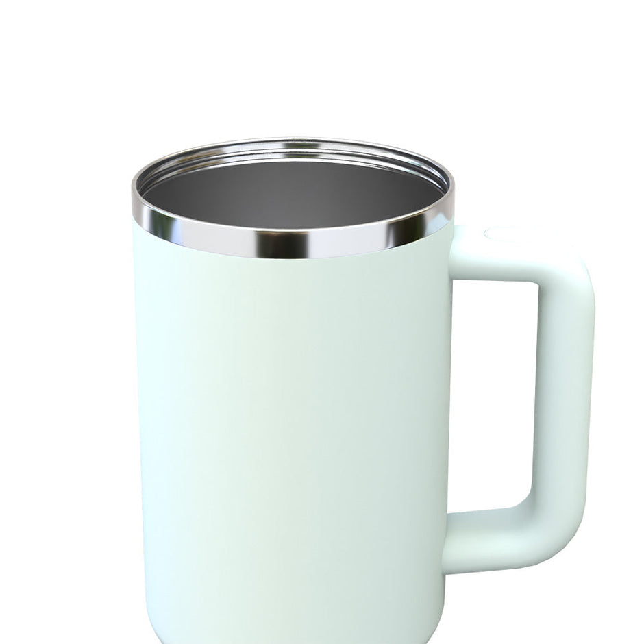 Double Walled Vacuum Insulated Tumbler with Handle 1200ml- Retro Mint