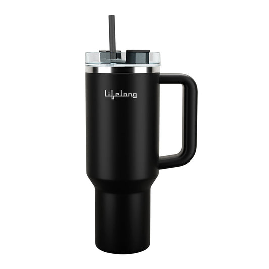 Lifelong Double Walled Vacuum Insulated Tumbler 1200ml-Black-2015251313001