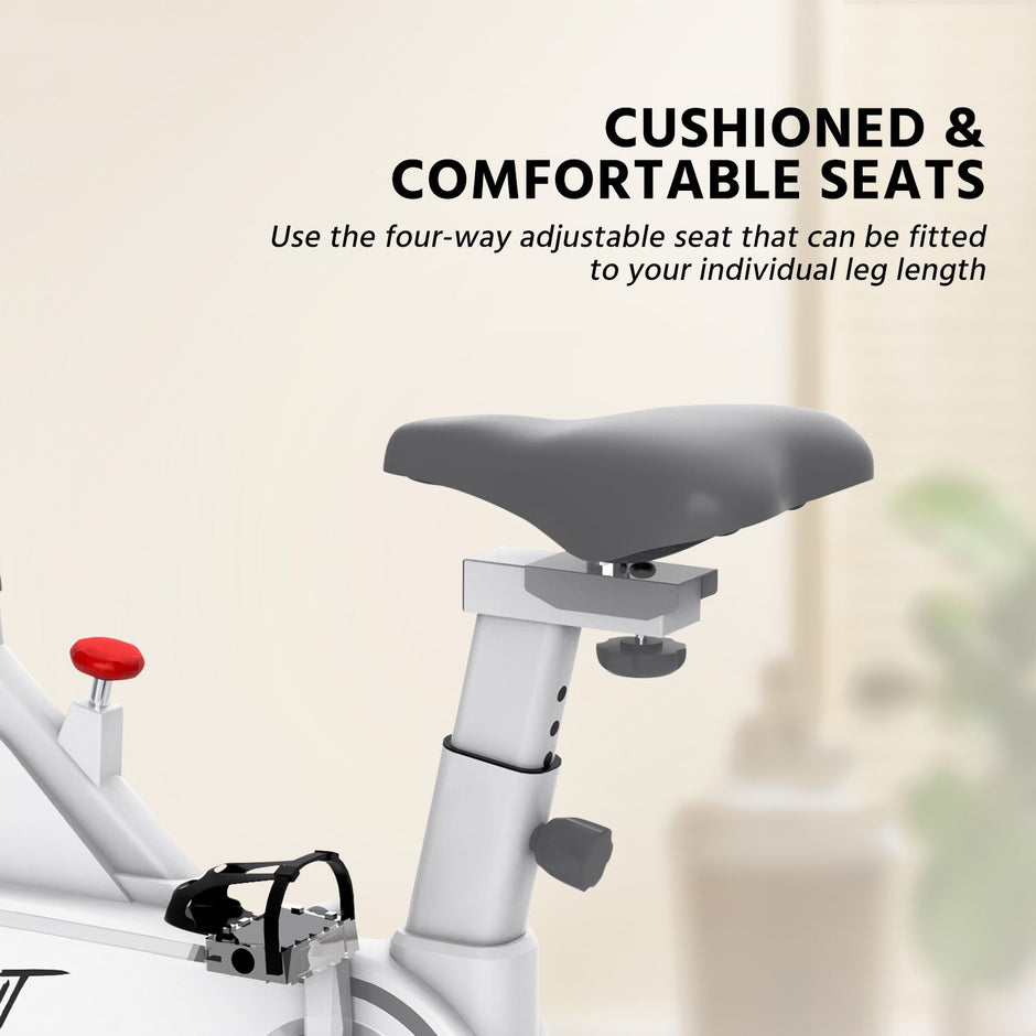 Fit Pro Spin Bike — 120 kg Capacity | 7 kg Flywheel | 12 Resistance Levels | Heart‑Rate LCD