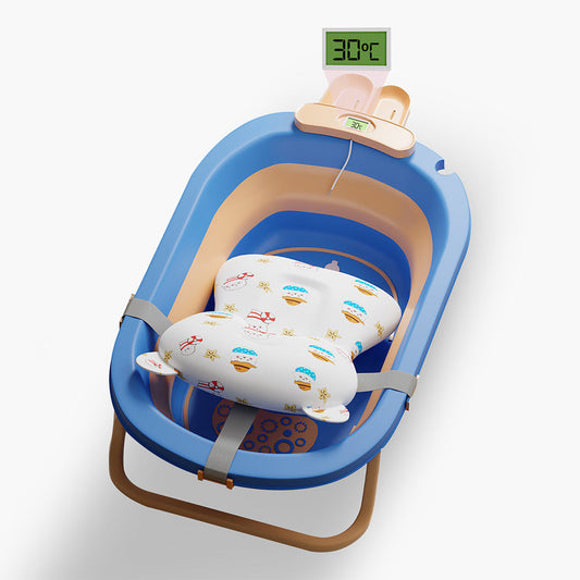 Lifelong Cuppy Collapsable Baby Bath tub, portable, easy to store(Blue)