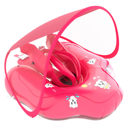 Lifelong Cuppy Baby Inflatable Floating Ring with Canopy - Pink