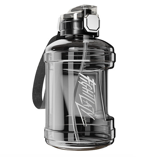 Lifelong 1.6L Gallon Water Bottle, Gym & Sports Bottle for Men, Women & Kids (Plastic, Black)