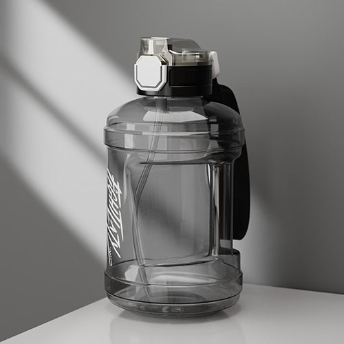 Lifelong 1.6L Gallon Water Bottle, Gym & Sports Bottle for Men, Women & Kids (Plastic, Black)