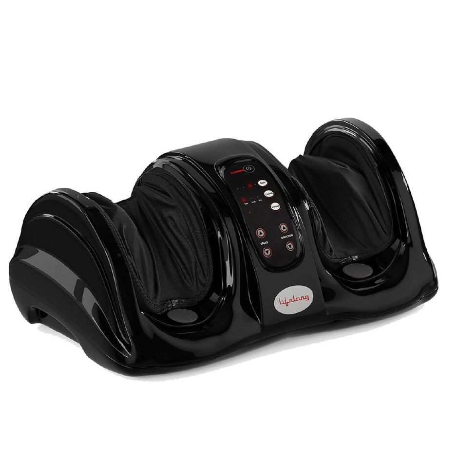 Powerful Electric Foot Massager for Pain Relief with kneading and rolling Massager (Black)